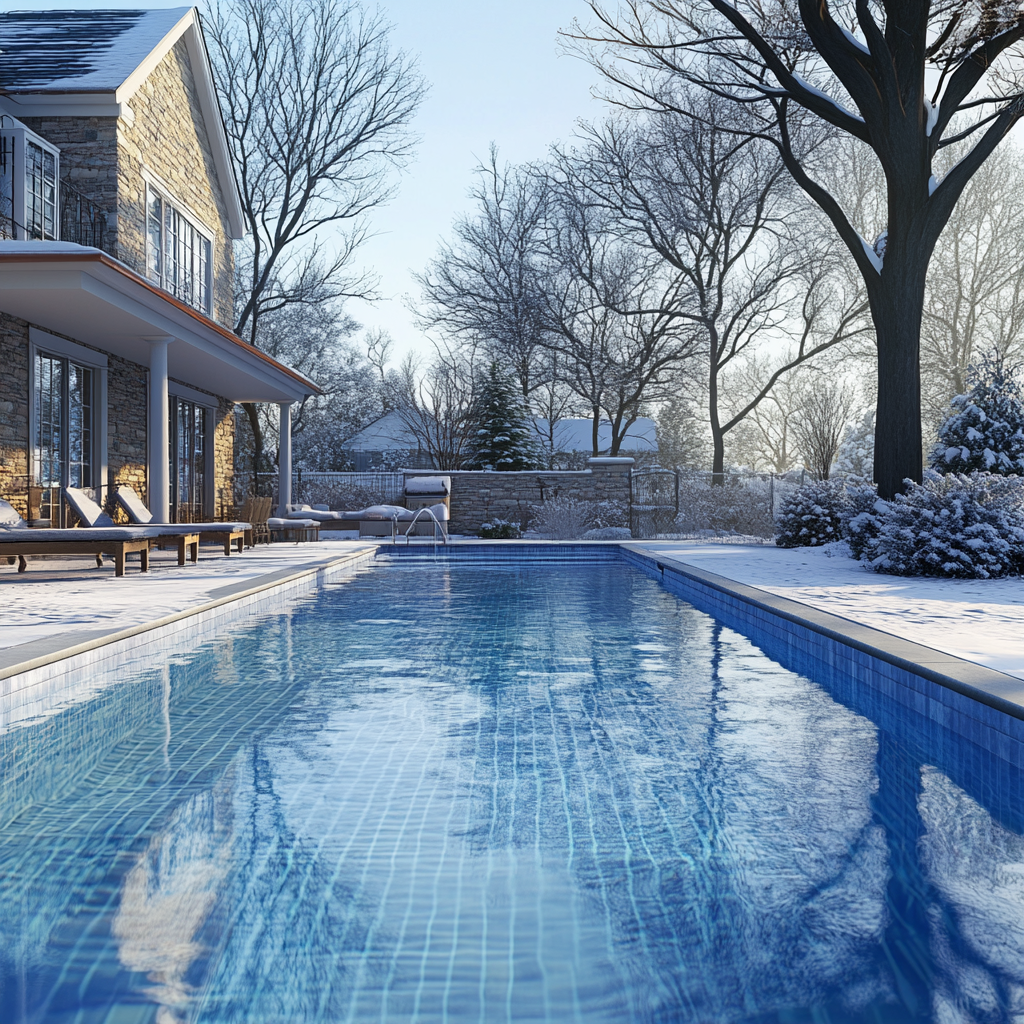 winter swimming pool